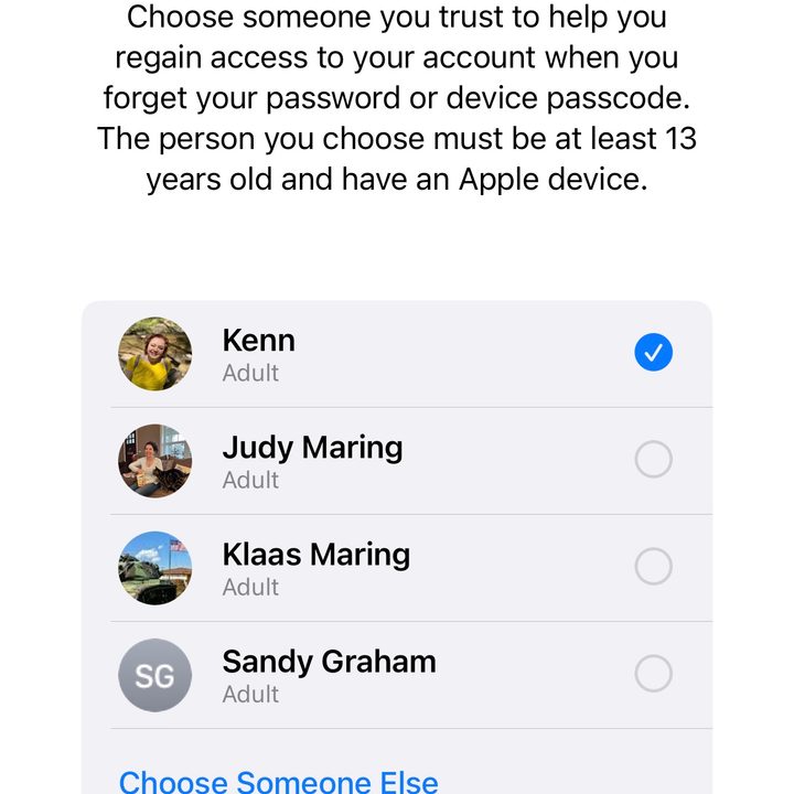 Setting up Advanced Data Protection on an iPhone with iOS 16.2.