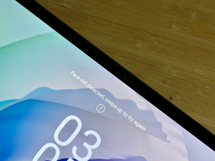 Lenovo Tab P11 Pro Gen 2 Face Unlock fail