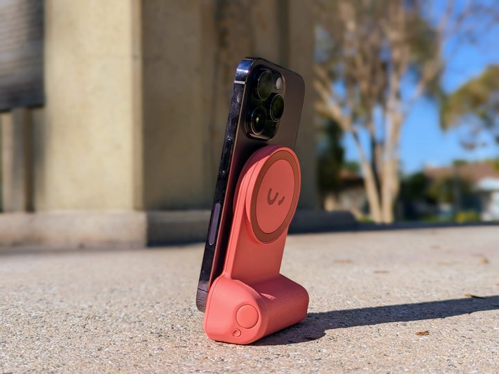 ShiftCam SnapGrip stand with iPhone 14 Pro
