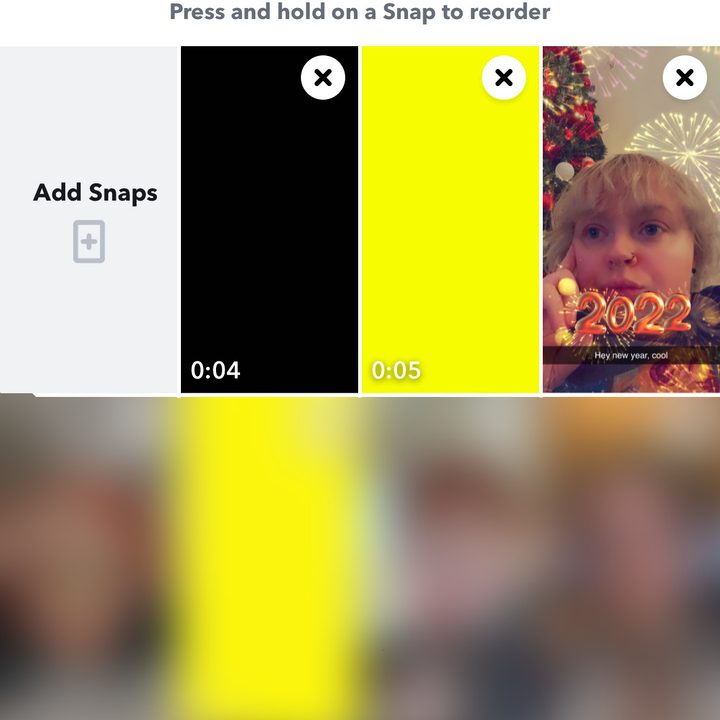 Snapchat 2022 year end recap.