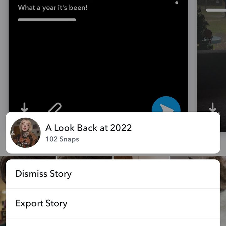 Snapchat 2022 year end recap.