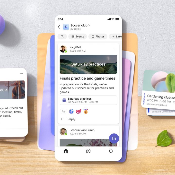 The new Communities feature being used in Microsoft Teams.