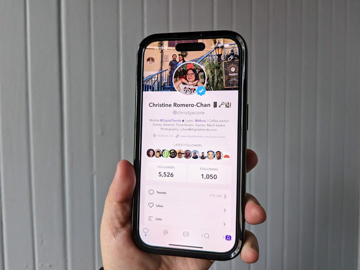 Profile displayed on Tweetbot