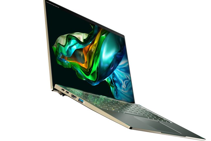 Acer Swift 14 front angled view showing display and keyboard deck.