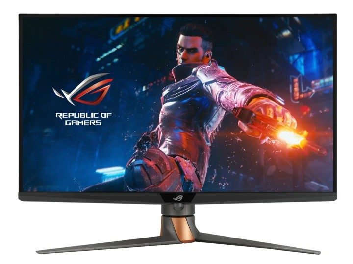 A press photo of the ROG Swift PG32UQXR.