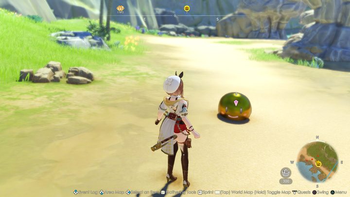 Ryza explores an open area in Atelier Ryza 3: Alchemist of the End & the Secret Key.