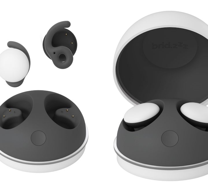 LG Breeze sleep earbuds and case.