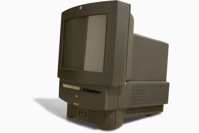 An Apple Macintosh TV against a white background.