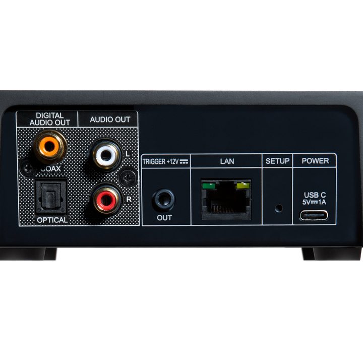 The back of the NAD CS1 Endpoint Network Streamer.