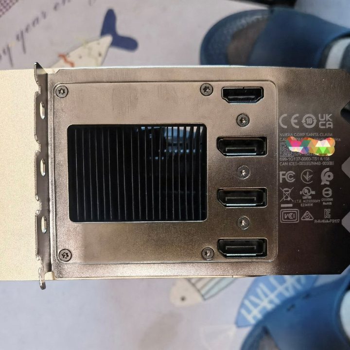 Connectors on the rumored Nvidia RTX TITAN.