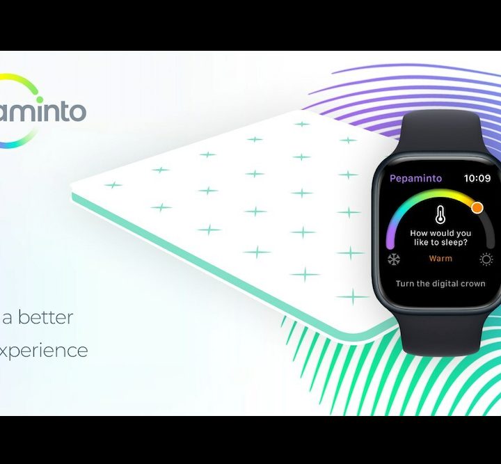 The Pepaminto Mattress Topper with the Apple Watch.
