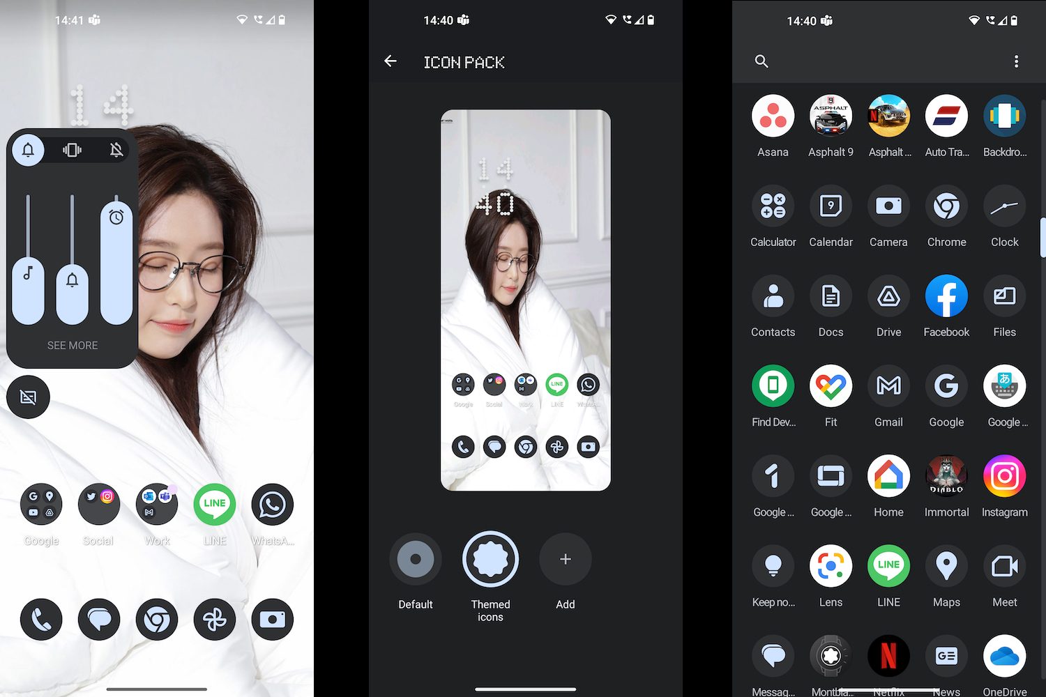 Nothing Phone 1's Nothing OS 1.5 beta screenshots.