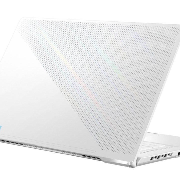 The lid of the ROG Zephyrus G16 against a white background.
