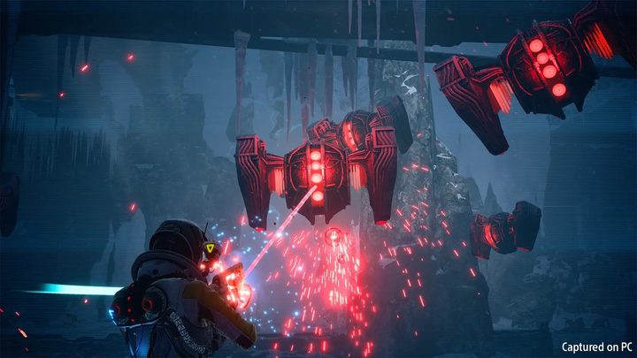 Returnal gameplay running on PC.