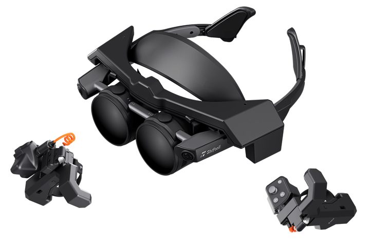 Shiftall's MeganeX VR headset is remarkably slim.