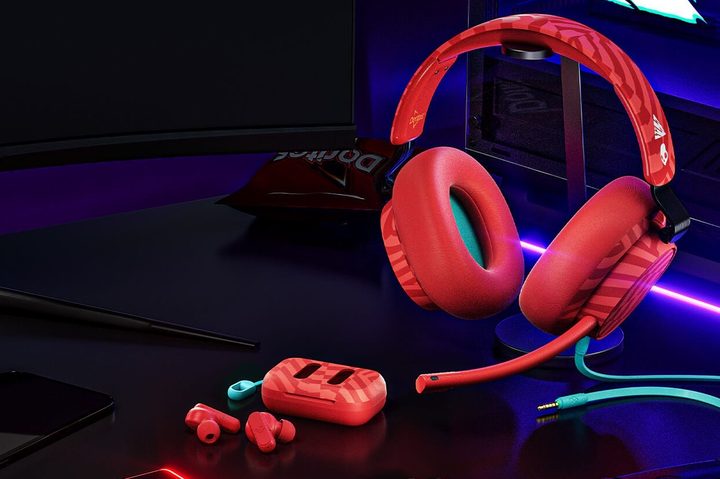 Skullcandy x Doritos Dime 2 wireless earbuds and SLYR multi-platform gaming headset.