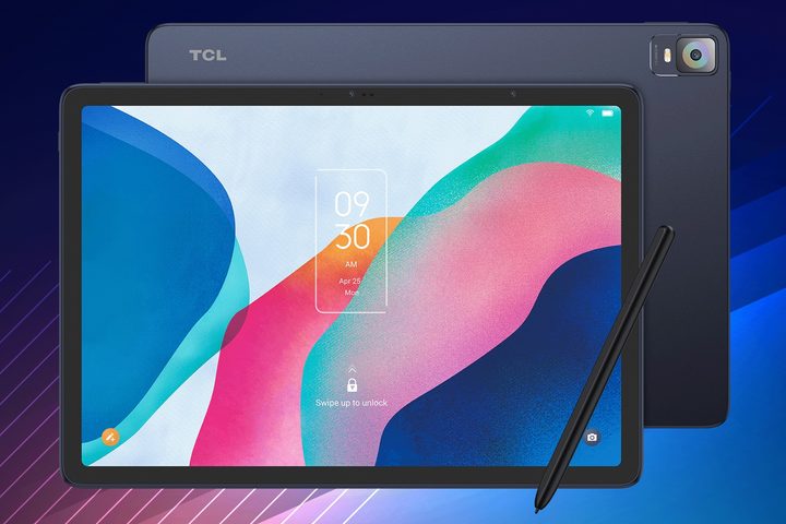 Front and rear profile of the TCL Nxtpaper 12 Pro tablet.