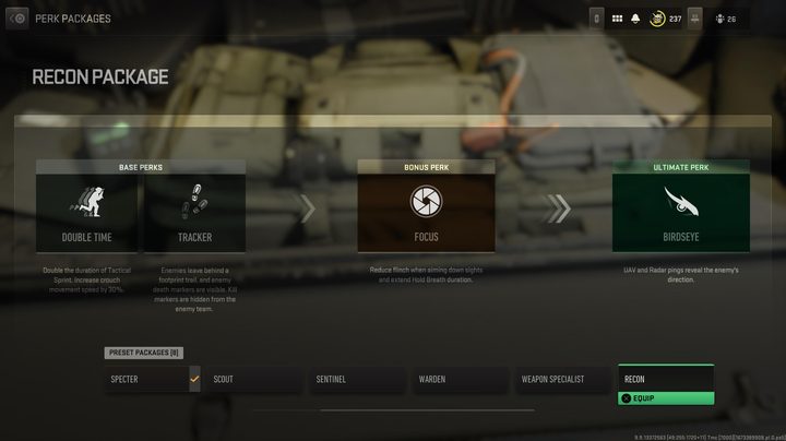 The Recon Perk Package in Warzone 2.0.
