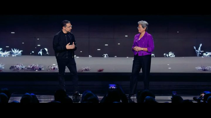 Microsoft's Panos Panay joining AMD CEO Dr. Lisa Su at CES 2023.