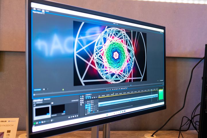 Asus ProArt OLED monitor at CES 2023.