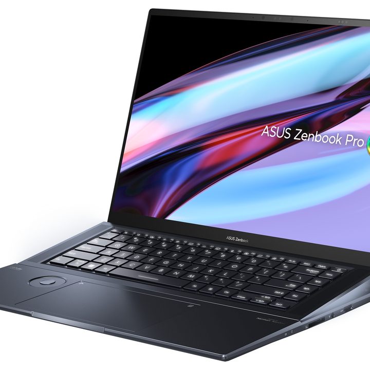 asus zenbook pro 16x vs apple mackbook 16 2023 angled