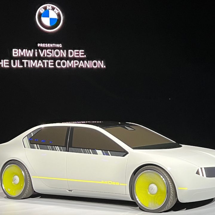 A concept car at the BMW CES 2023 Keynote.