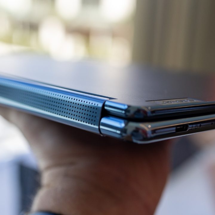 The profile shot of the Yoga Book 9i.