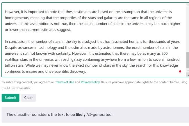 Text determined AI written on AI Text Classifier.