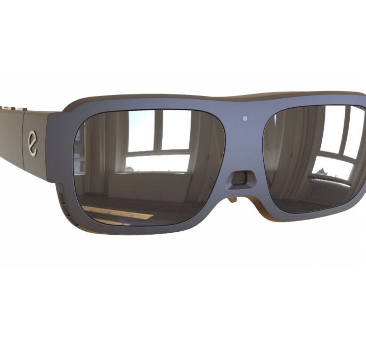 A render of the eSight Go smart glasses.