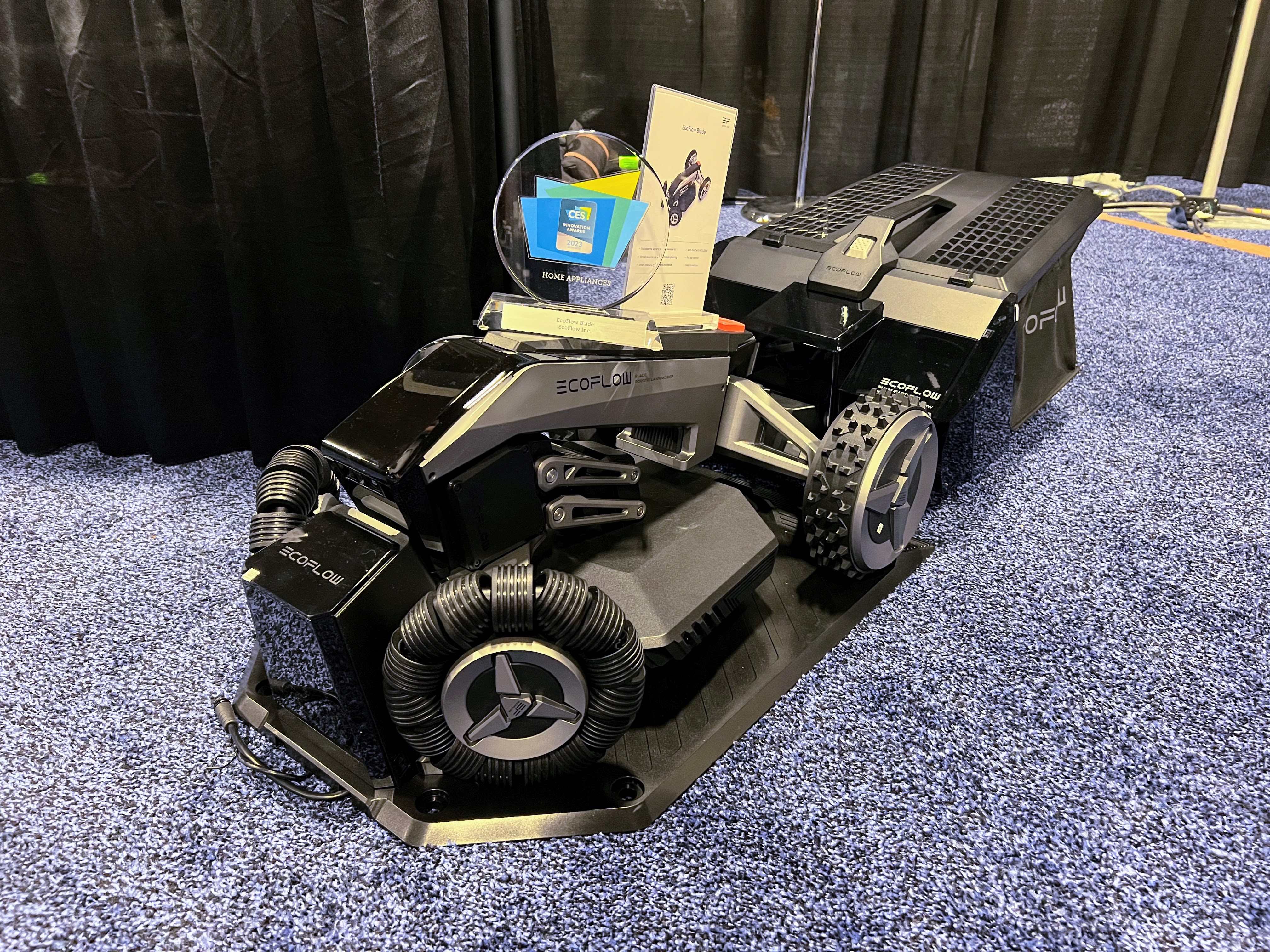 The EcoFlow Blade is the first bagging robomower.
