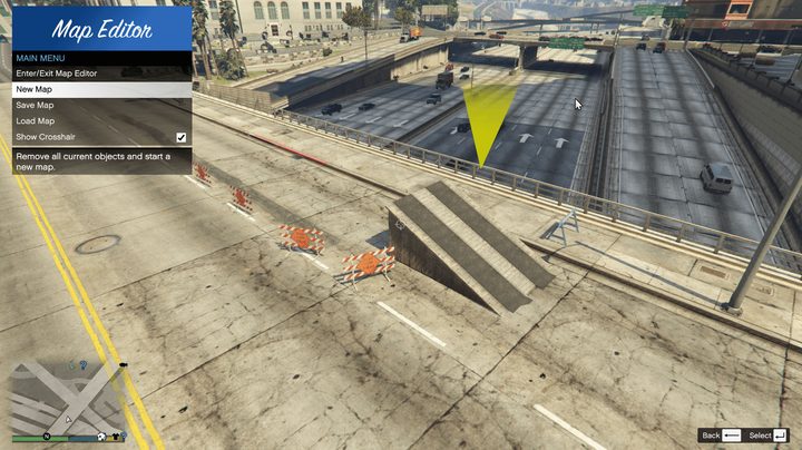 A player adding a ramp to a bridge.
