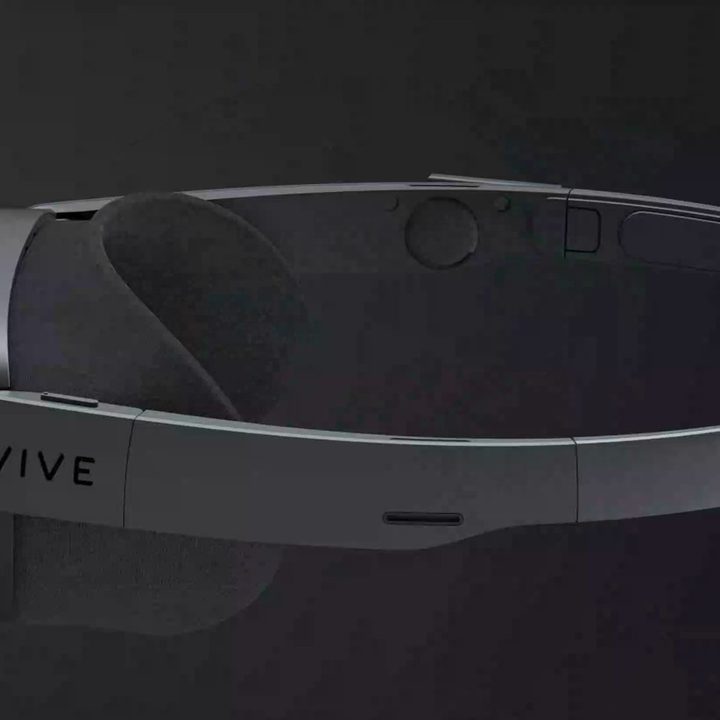 The HTC Vive XR Elite without the battery cradle attached.