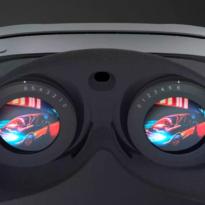 The lenses of the HTC Vive XR Elite.