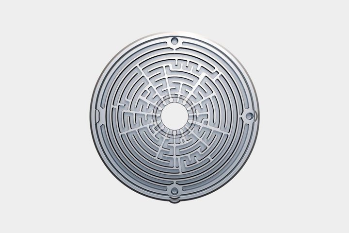 The KEF Metamaterial Absorption Technology plate.