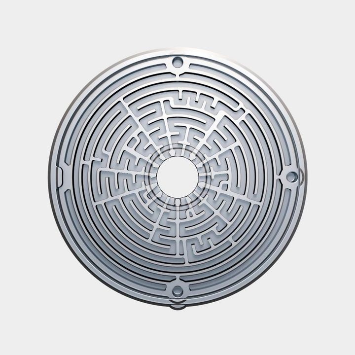 The KEF Metamaterial Absorption Technology plate.