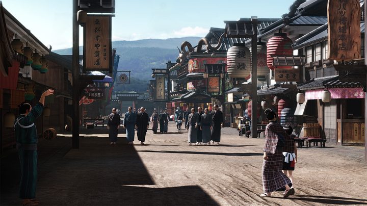 A village in Like a Dragon: Ishin.