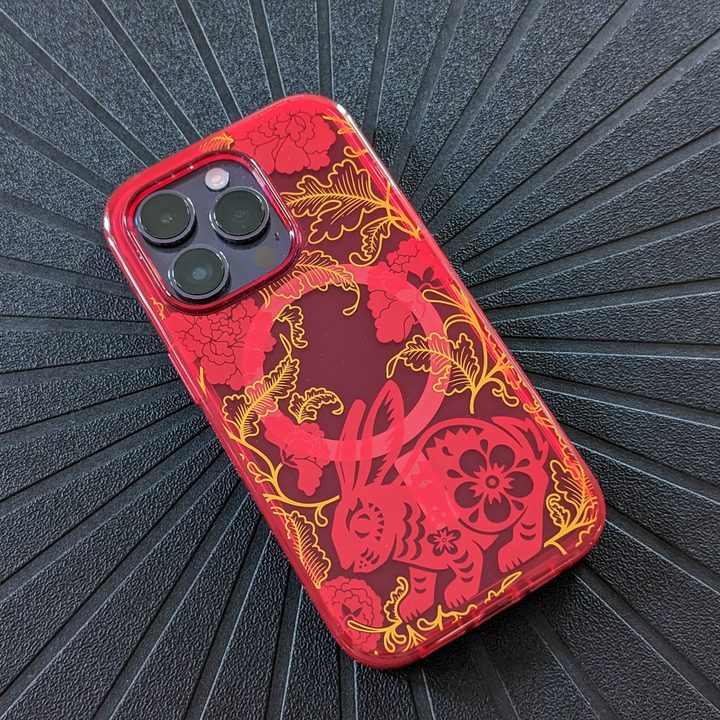 OtterBox Lumen Lunar New Year case on Deep Purple iPhone 14 Pro