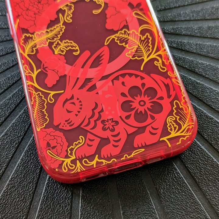 OtterBox Lumen Lunar New Year case on Deep Purple iPhone 14 Pro