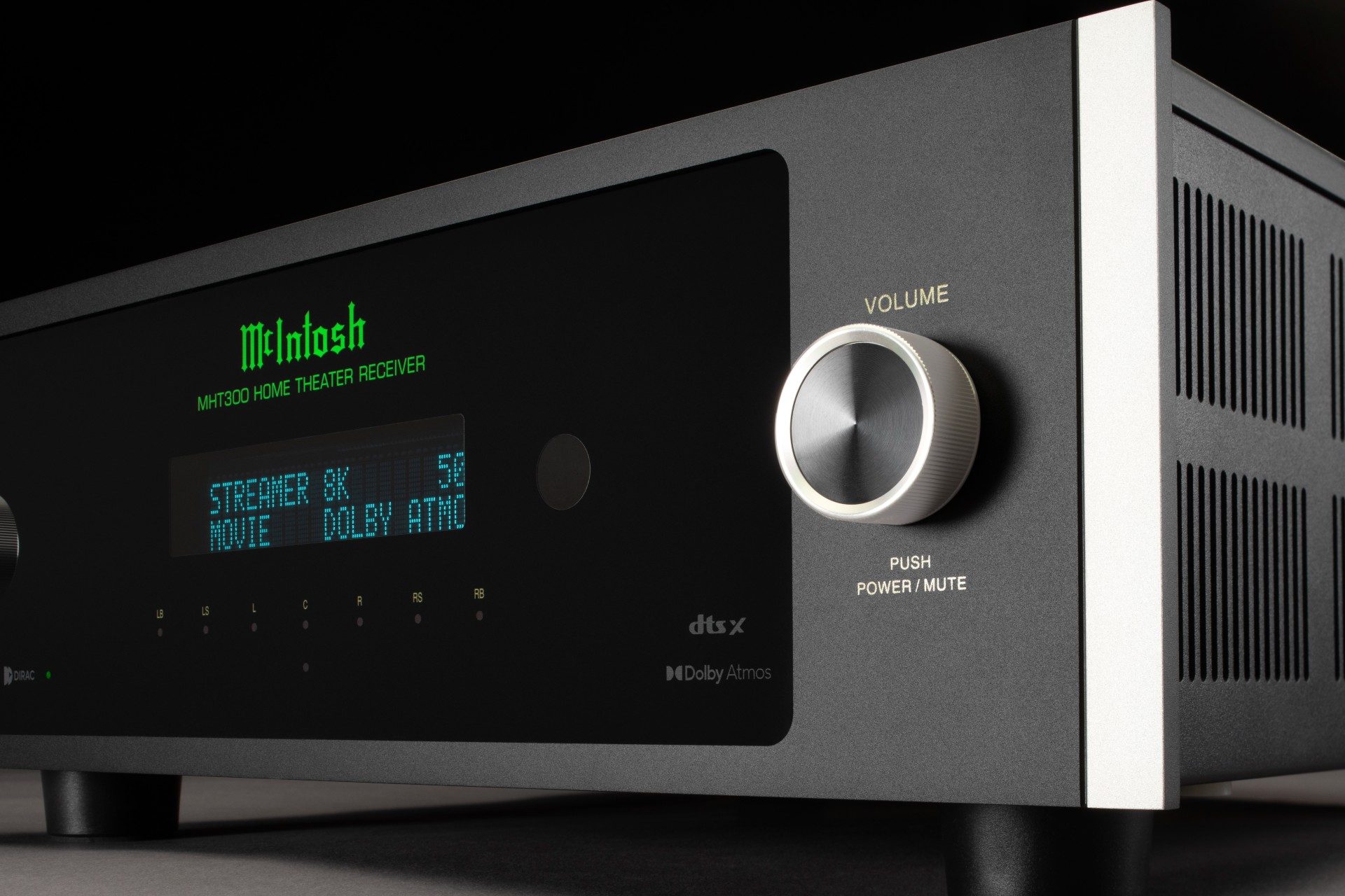 The McIntosh MHT300 Home Theater Receiver.