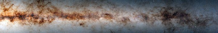 The galactic plane of the Milky Way.