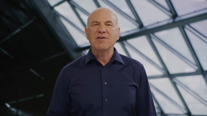 Nvidia's Jeff Fisher presenting its CES 2023 keynote.