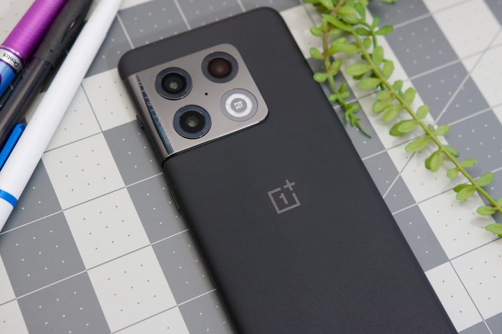 OnePlus 10 Pro lying on a table.