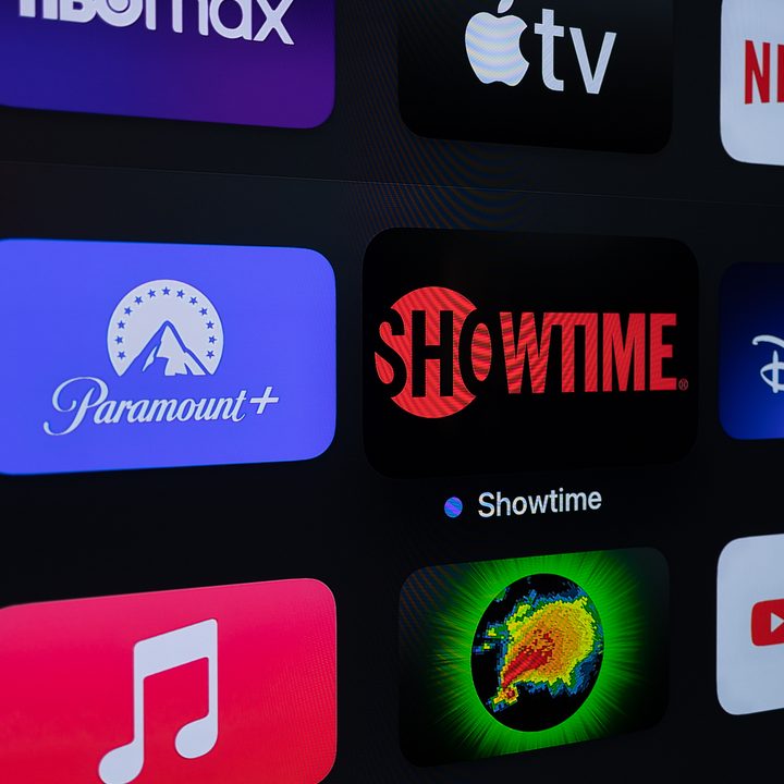 App icons for Paramount Plus and Showtime.