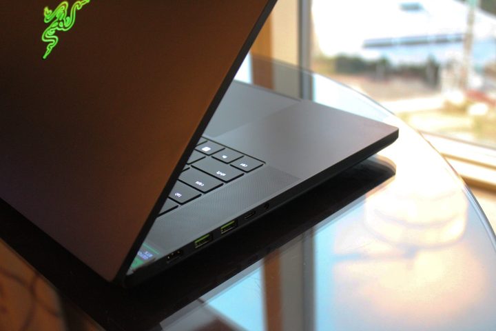 The keyboard on the Razer Blade 16.