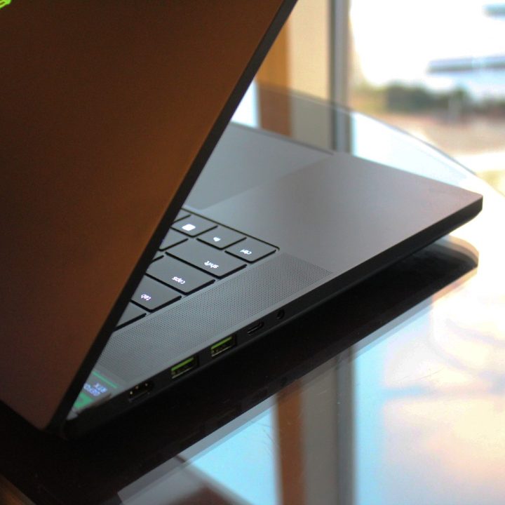 The keyboard on the Razer Blade 16.