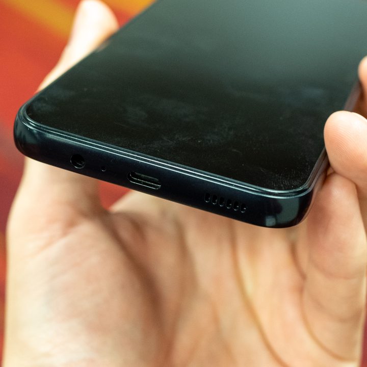 Samsung Galaxy A14 in hand.