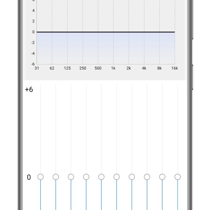 SoundPeats app for Android custom EQ screen.