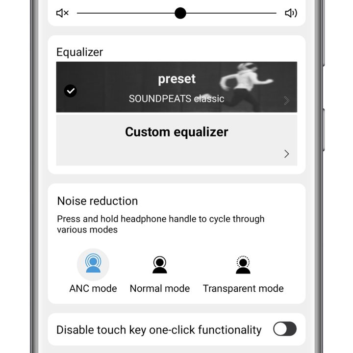 SoundPeats app for Android home screen.
