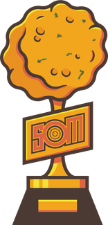 A drawing of the Spawnies trophy.