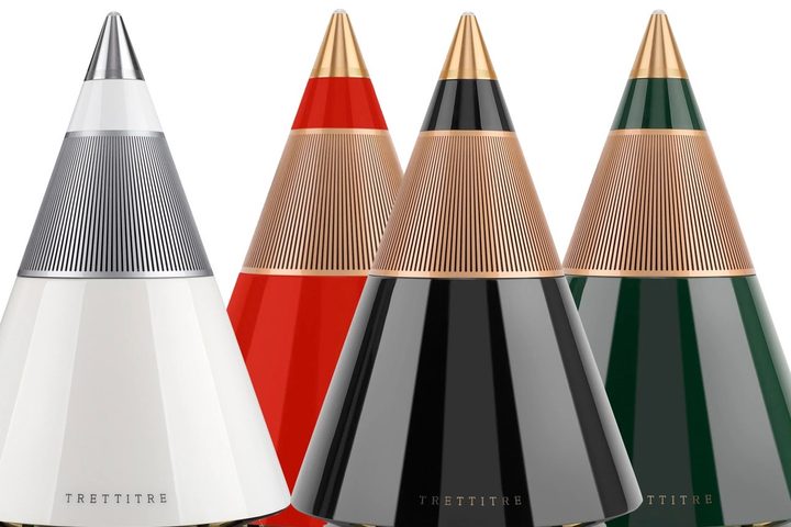 Trettitre TreSound 1 Bluetooth speaker in four colors.
